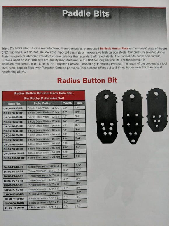Radius Button Bit