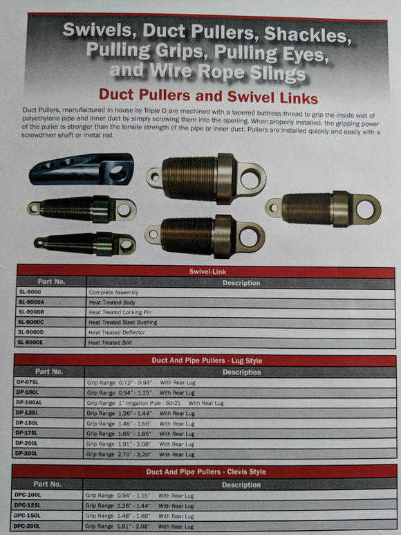Duct Pullers & Swivel Links